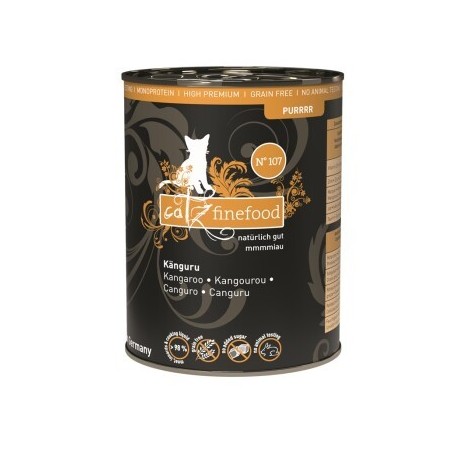 Catz finefood Nassfutter Katze Purrrr Adult No. 107 Känguru 24x400 g