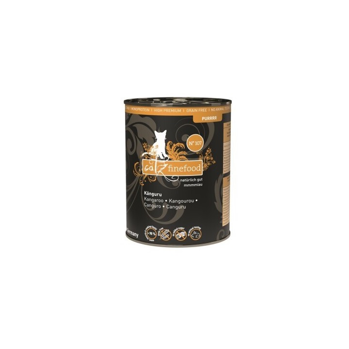 Catz finefood Nassfutter Katze Purrrr Adult No. 107 Känguru 24x400 g