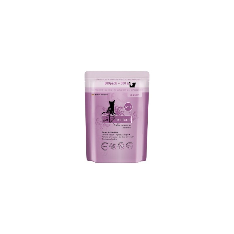 Catz finefood Nassfutter Katze Classic Adult No. 11 Lamm und Kaninchen 24x300 g