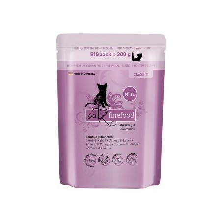 Catz finefood Nassfutter Katze Classic Adult No. 11 Lamm und Kaninchen 24x300 g