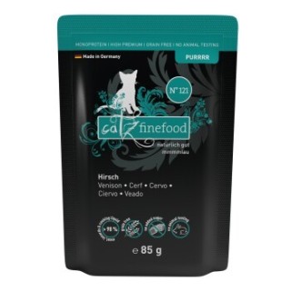 Catz finefood Nassfutter Katze Purrrr Adult No. 121 Hirsch 32x85 g