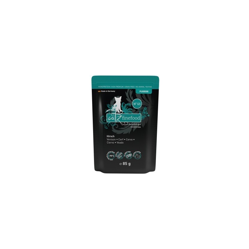 Catz finefood Nassfutter Katze Purrrr Adult No. 121 Hirsch 32x85 g