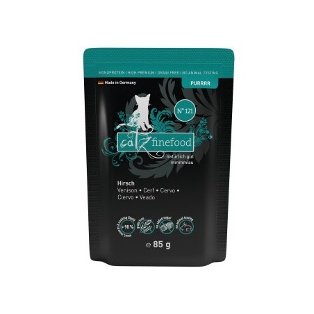 Catz finefood Nassfutter Katze Purrrr Adult No. 121 Hirsch 32x85 g