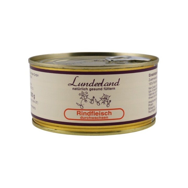 Lunderland Reinfleisch-Dose Rindfleisch durchwachsen 12x300 g