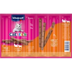 Vitakraft Cat-Stick 10x6 Stück Truthahn und Lamm