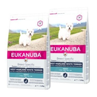 EUKANUBA Trockenfutter Breed Specific West Highland White Terrier Adult 2x2,5 kg