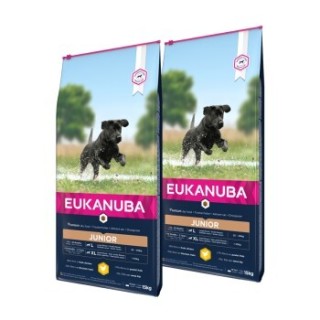 EUKANUBA Trockenfutter Hund Large Breed Junior, Huhn 2x15 kg