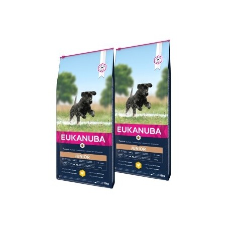 EUKANUBA Trockenfutter Hund Large Breed Junior, Huhn 2x15 kg