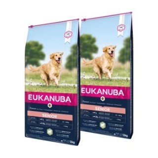 EUKANUBA Trockenfutter Hund Large & Giant Breed Senior, Lamm & Reis 2x12 kg