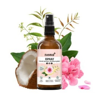 noms+ Zpray für Hunde gegen Zecken, Flöhe, Milben & Mücken 100ml