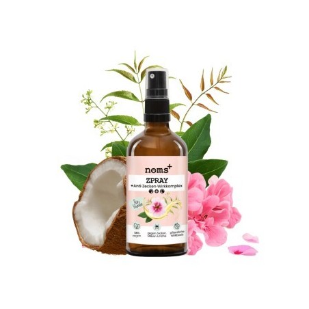 noms+ Zpray für Hunde gegen Zecken, Flöhe, Milben & Mücken 100ml