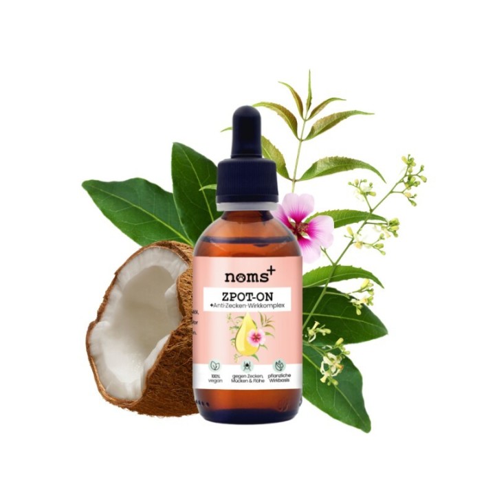 noms+ Zpot-on für Hunde gegen Zecken, Flöhe, Milben & Mücken 50ml
