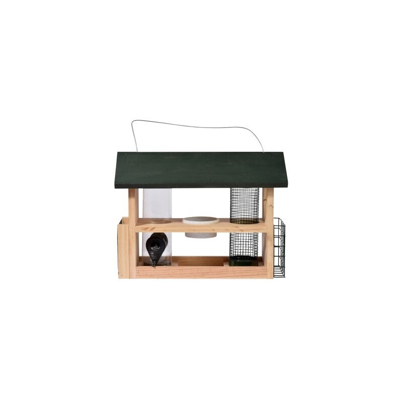 Dobar 7-in-1-Futterstation, Holz