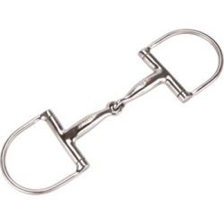 Equinate D-Ring Trense Edelstahl 16mm einfach gebrochen 1,6 cm 12,5 cm
