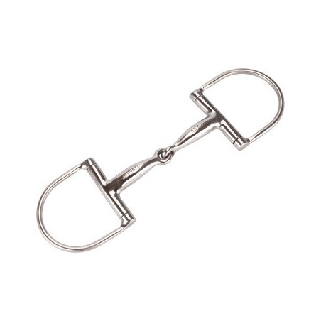 Equinate D-Ring Trense Edelstahl 16mm einfach gebrochen 1,6 cm 12,5 cm