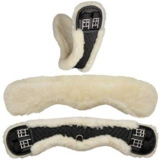 Equinate Mondgurt anatomisch Lammfell naturfarben 70 cm