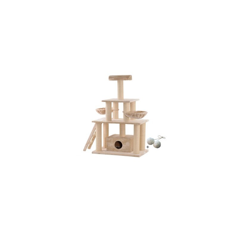 Rohrschneider ® XXL Katzenbaum Ginni, mit Gratis-Spielball,