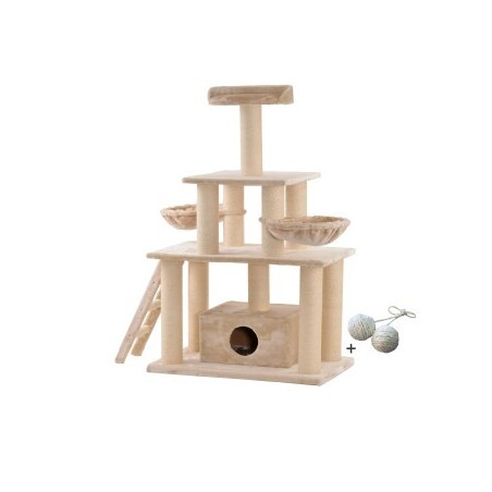 Rohrschneider ® XXL Katzenbaum Ginni, mit Gratis-Spielball,