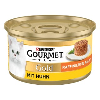 Gourmet Gold Raffiniertes Ragout 12 x 85 g - Huhn