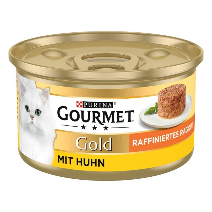 Gourmet Gold Raffiniertes Ragout 12 x 85 g - Huhn