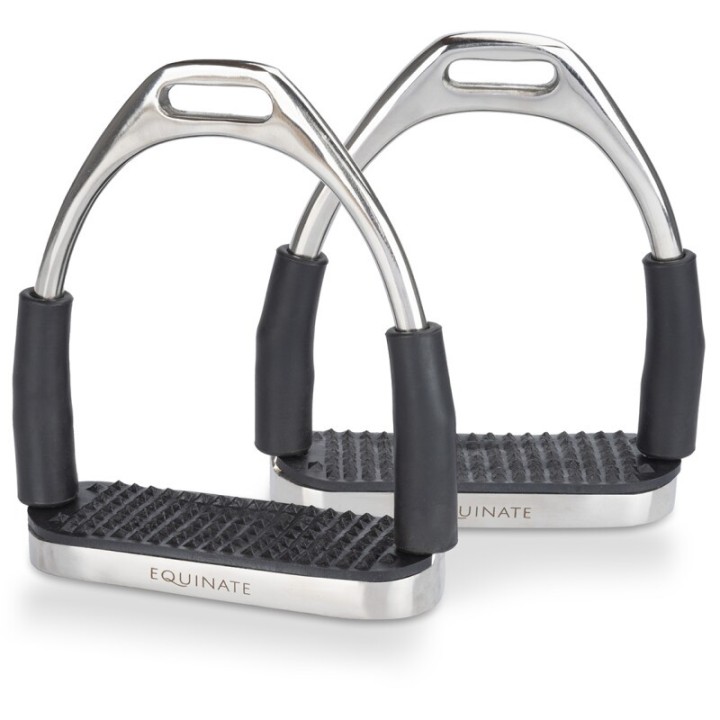 Equinate Sicherheitssteigbügel Fremont silber 10 cm