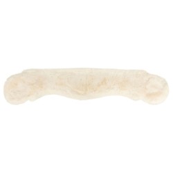 Equinate Mondgurt anatomisch mit synthetischem Lammfell naturfarben 80 cm
