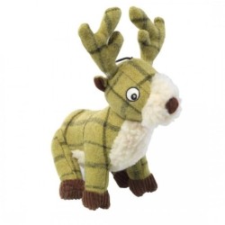 Haus der Pfoten Tweed Plüsch Hirsch Hundespielzeug One Size