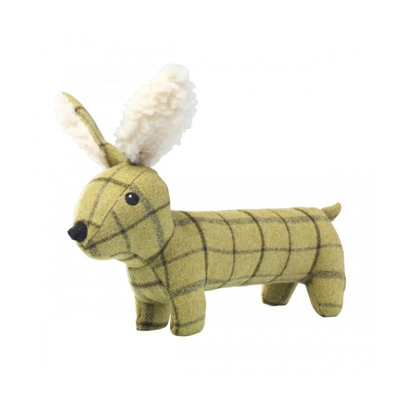 House Of Paws Plüsch Tweed Hase Langkörper Hundespielzeug One Size grün