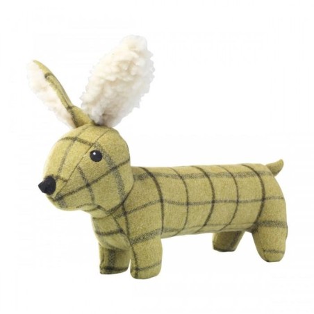 House Of Paws Plüsch Tweed Hase Langkörper Hundespielzeug One Size grün