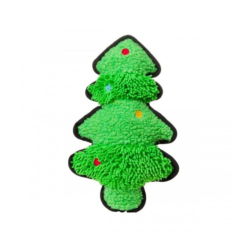 House Of Paws Weihnachtsbaum-Quietschspielzeug für Hunde One Size grün