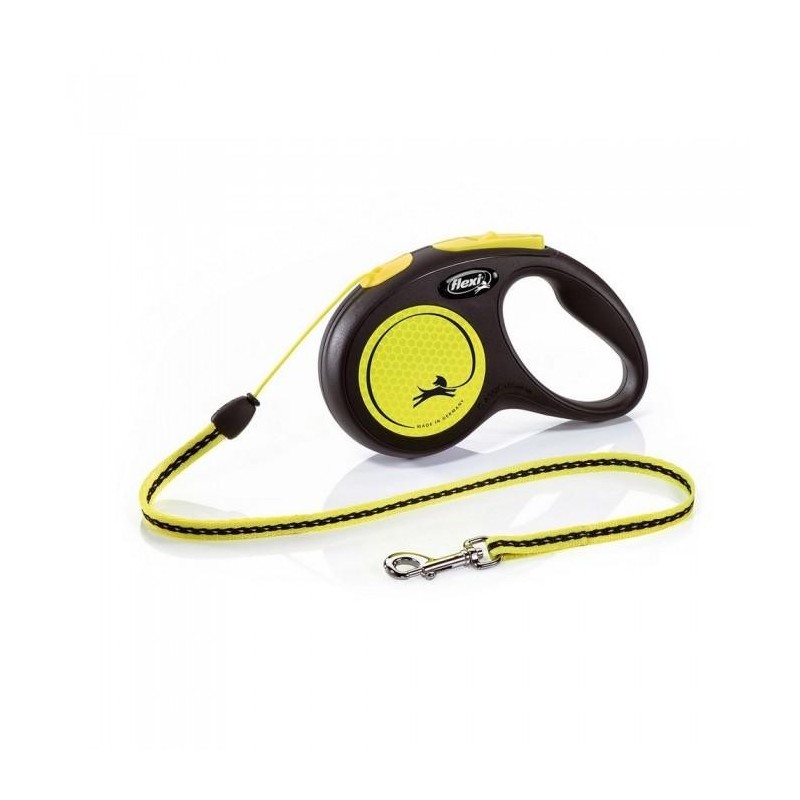 Flexi Medium Neon Einziehbares Hundekabel 5m