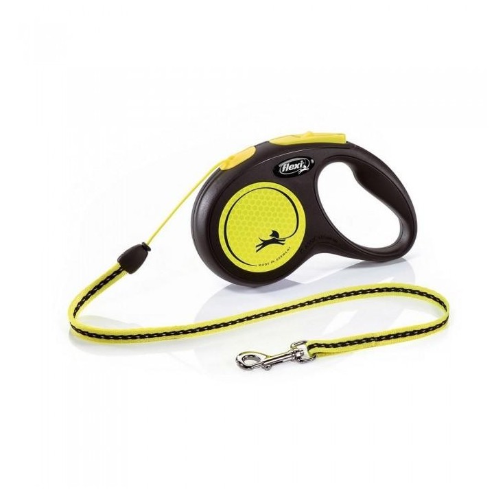 Flexi Medium Neon Einziehbares Hundekabel 5m