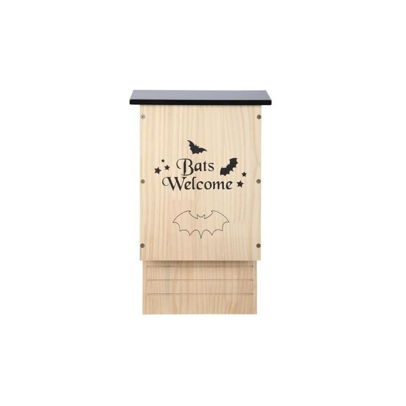 Etwas anderes Willkommenes Fledermaushaus aus Holz One Size braun/creme