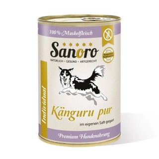 Sanoro Pures Muskelfleisch vom Känguru 12x400g
