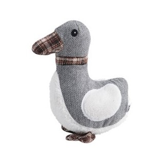 Hunde-Plüschspielzeug Ente Britta grau, Maße: ca. 9 x 17,5 x 21 cm