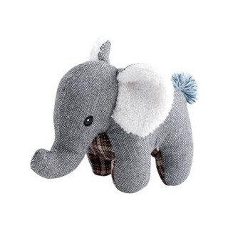 Hunde-Plüschspielzeug Elefant Britta grau, Maße: ca. 14 x 23 x 16,5 cm