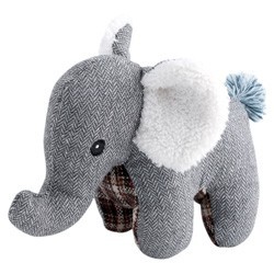 Hunde-Plüschspielzeug Elefant Britta grau, Maße: ca. 14 x 23 x 16,5 cm