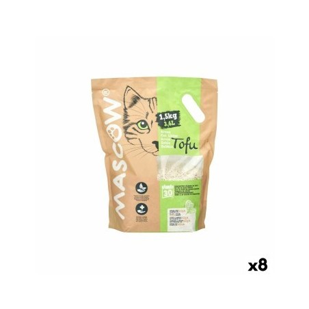 Mascow Katzenstreu Soja Weiß 1,5 Kg