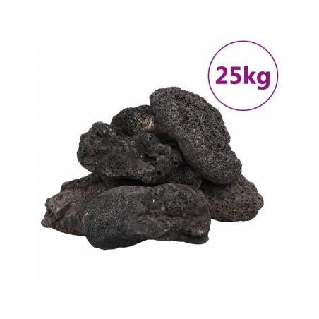 VidaXL Lavagranulat Schwarz 10-30 25 kg