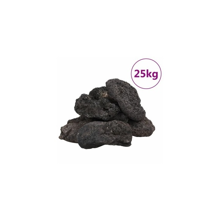 VidaXL Lavagranulat Schwarz 10-30 25 kg