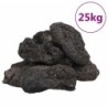 VidaXL Lavagranulat Schwarz 10-30 25 kg