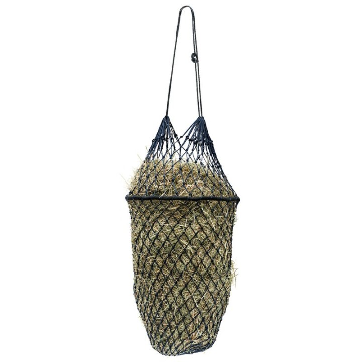 Equinate Heunetz Smartfill engmaschig mit Einfüllring navy