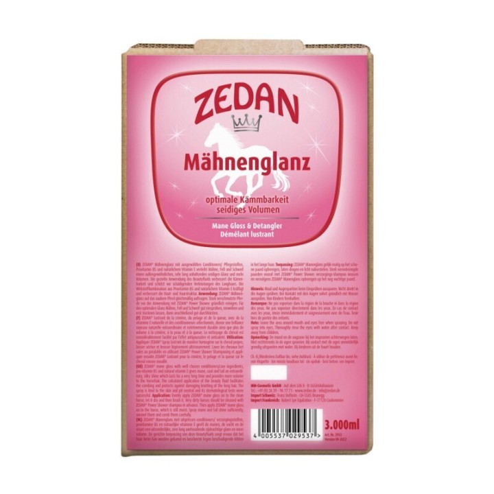Zedan Mähnenspray Bag-in-Box 3l