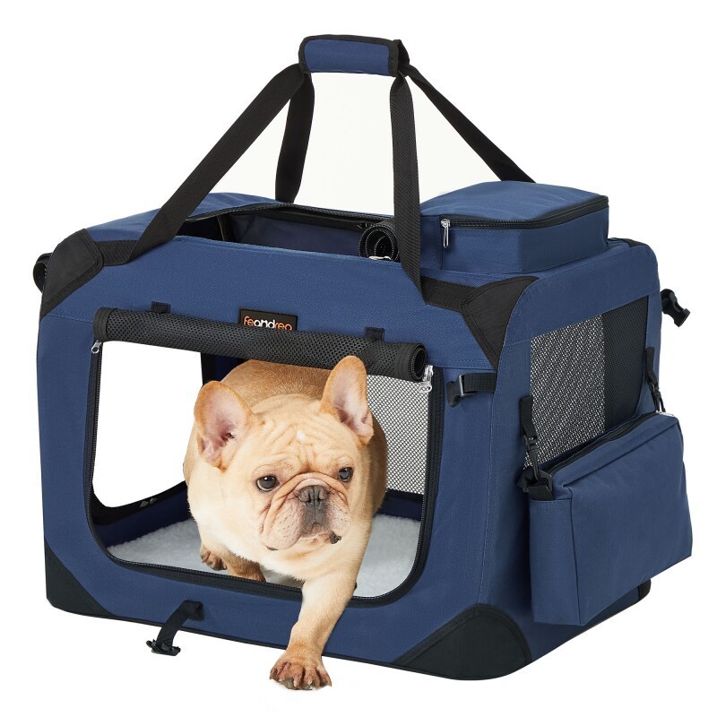 FEANDREA S-XXXL Transportbox Oxford-Gewebe dunkelblau 60 cm, 42 cm, 42 cm