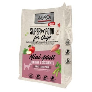 MAC's Dog Mono Mini Adult Trockenfutter Truthahn und Süßkartoffel 7 kg