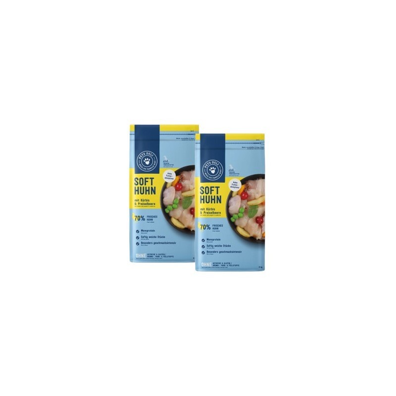 Pets Deli Adult Soft Huhn mit Kürbis & Preiselbeere 2x6 kg