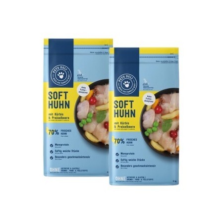 Pets Deli Adult Soft Huhn mit Kürbis & Preiselbeere 2x6 kg