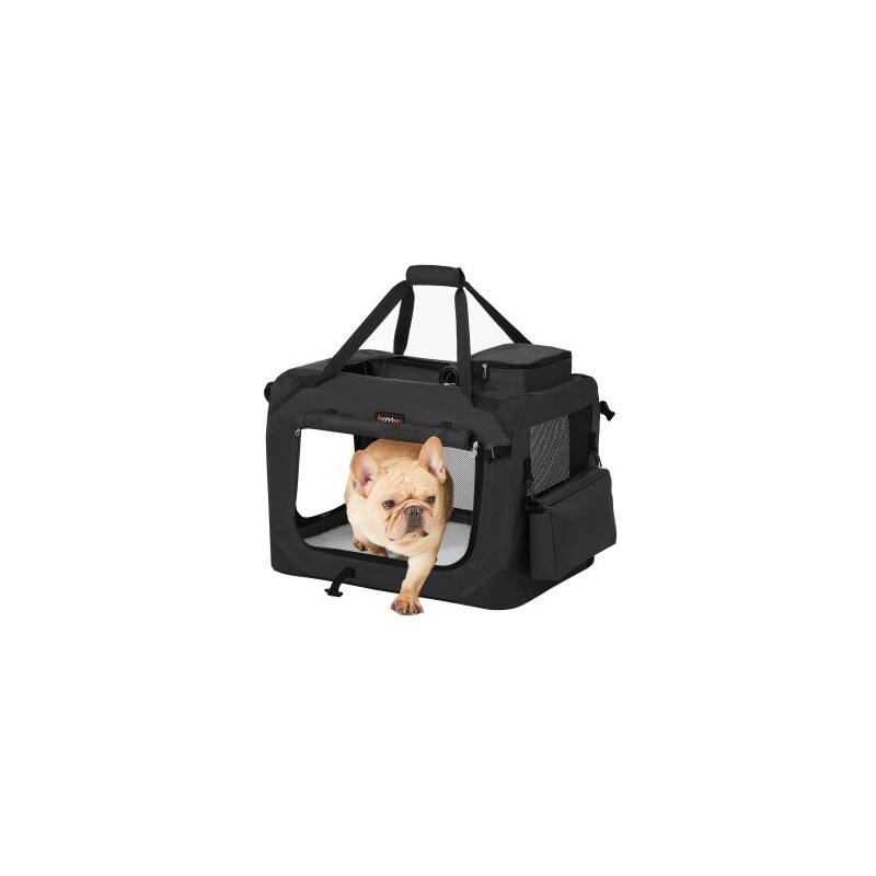 FEANDREA S-XXXL Transportbox Oxford-Gewebe schwarz 50 cm, 35 cm, 35 cm