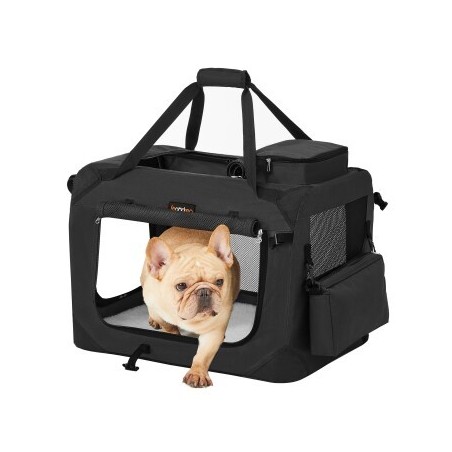 FEANDREA S-XXXL Transportbox Oxford-Gewebe schwarz 50 cm, 35 cm, 35 cm