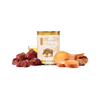 alsa-nature 4-SEASONS Herbst-Menü Wild mit Süßkartoffel und Marone, Anzahl: 400 g, 400 g, Hundefutter nass